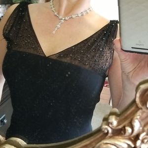 Black cocktail dress